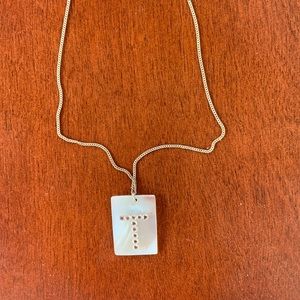 Blue Ruby T Necklace